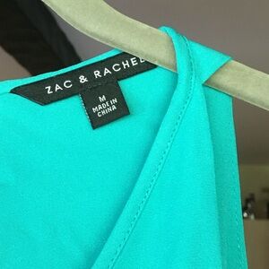 Zac & Rachel  turquoise sleeveless tunic.